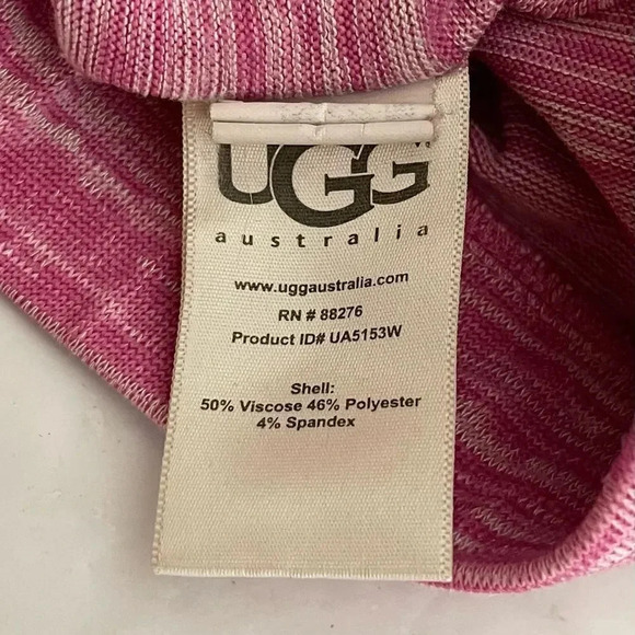 UGG | Constance Lounge Pajama Pants Cropped Pink Heathered Sleep Soft - Picture 9 of 11